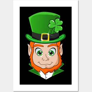 Cute Saint Patricks Day Leprechaun Posters and Art